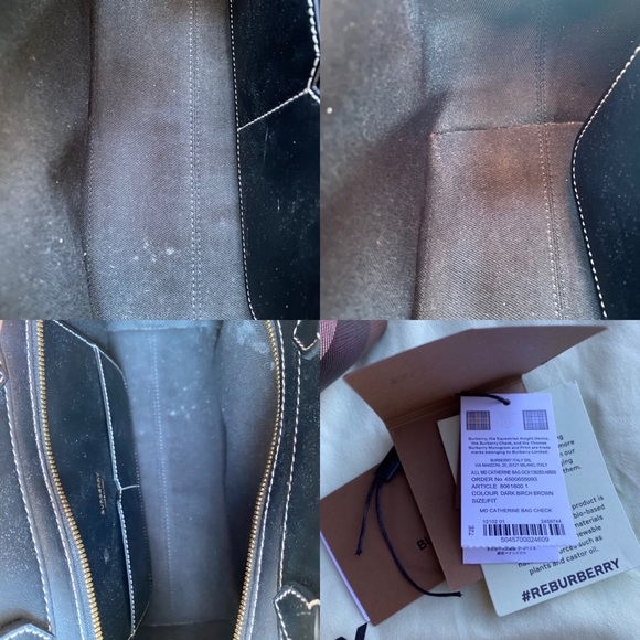 SOLD Burberry Catherine Smoked Check Tote Bag - Picture 15 of 16